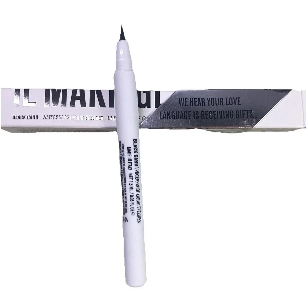 IL MAKIAGE Black Card Waterproof Liquid Eyeliner Make-up Sale is for (2) NWB‎